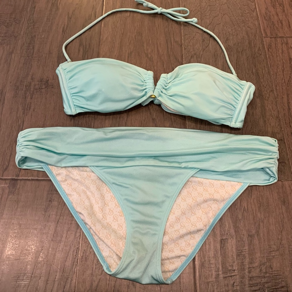 Victoria’s Secret Aqua Blue Women's Bikini Set
